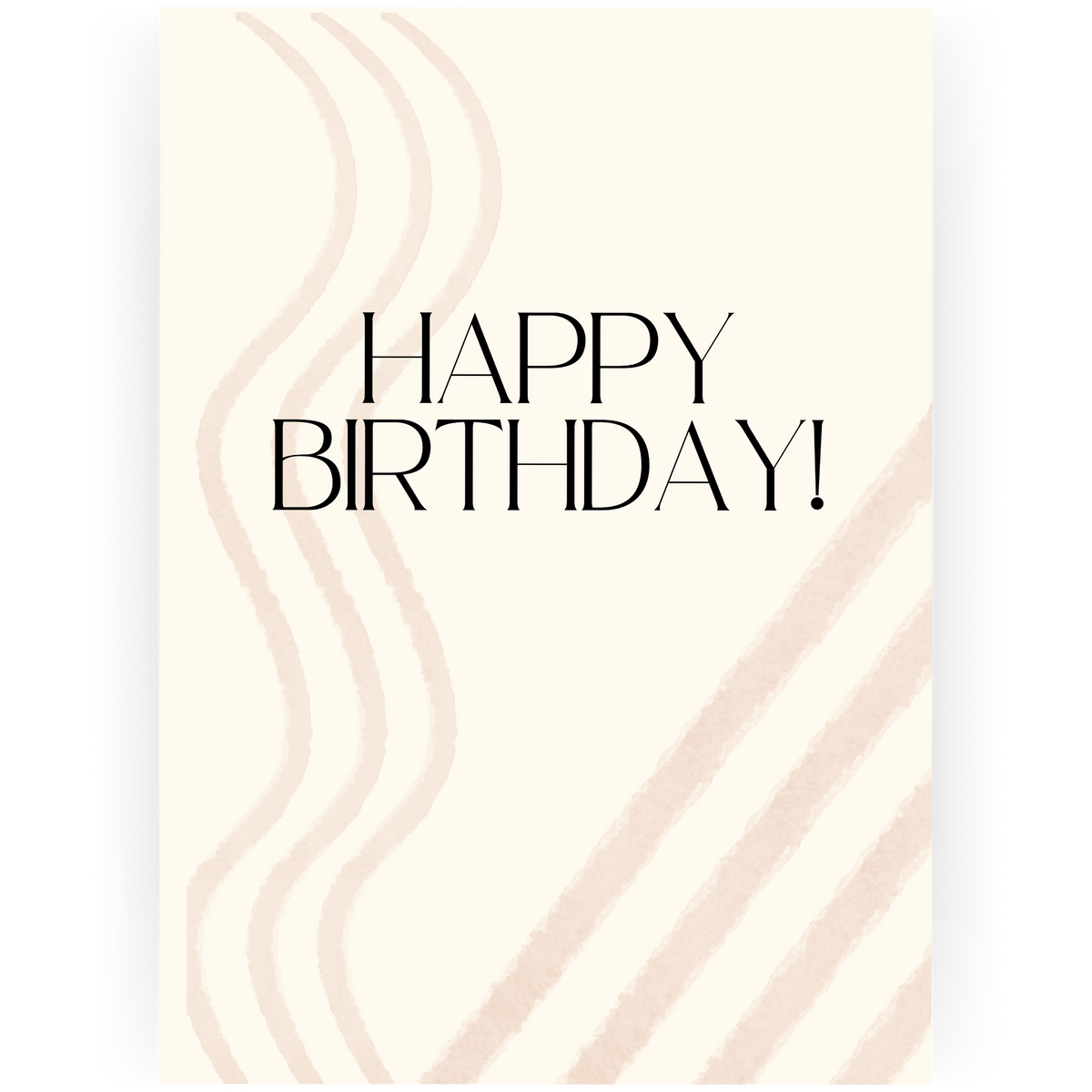MBD028 - Muted Stripes Birthday Card