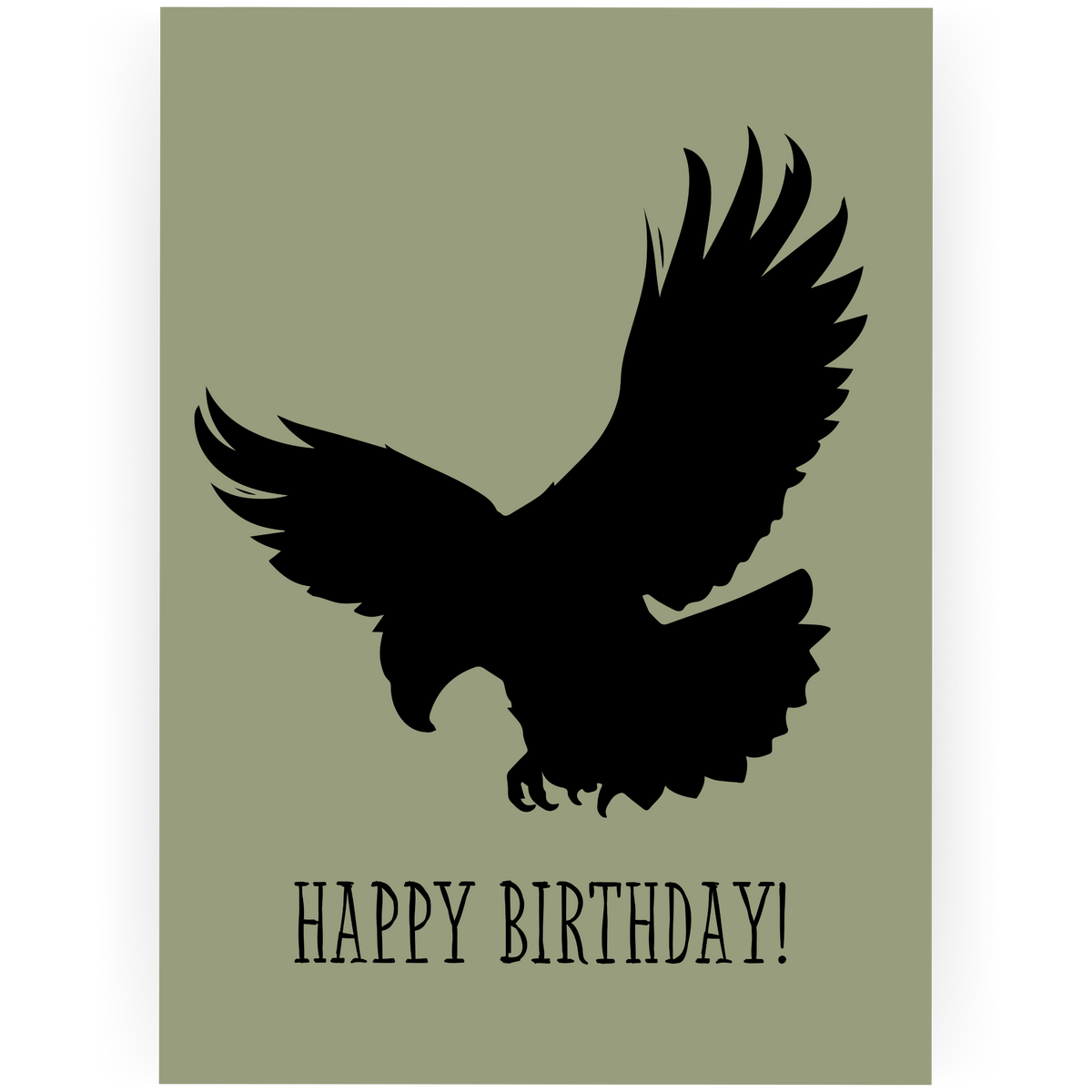 MBD029 - Eagle Happy Birthday Card