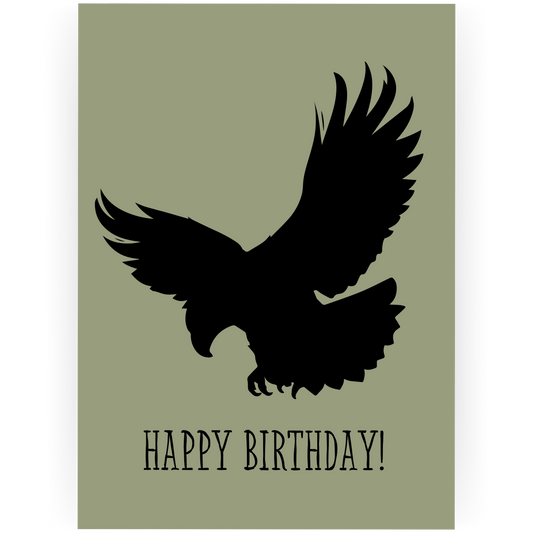 MBD029 - Eagle Happy Birthday Card
