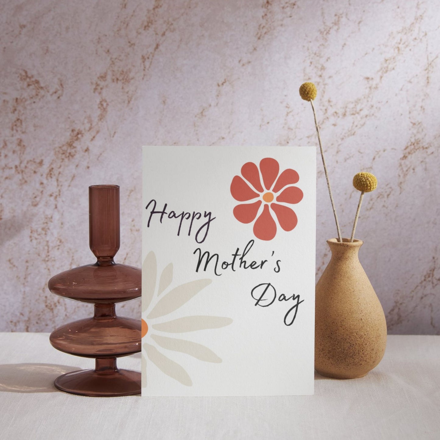 MD112 - Happy Mother's Day Lg Flower Card