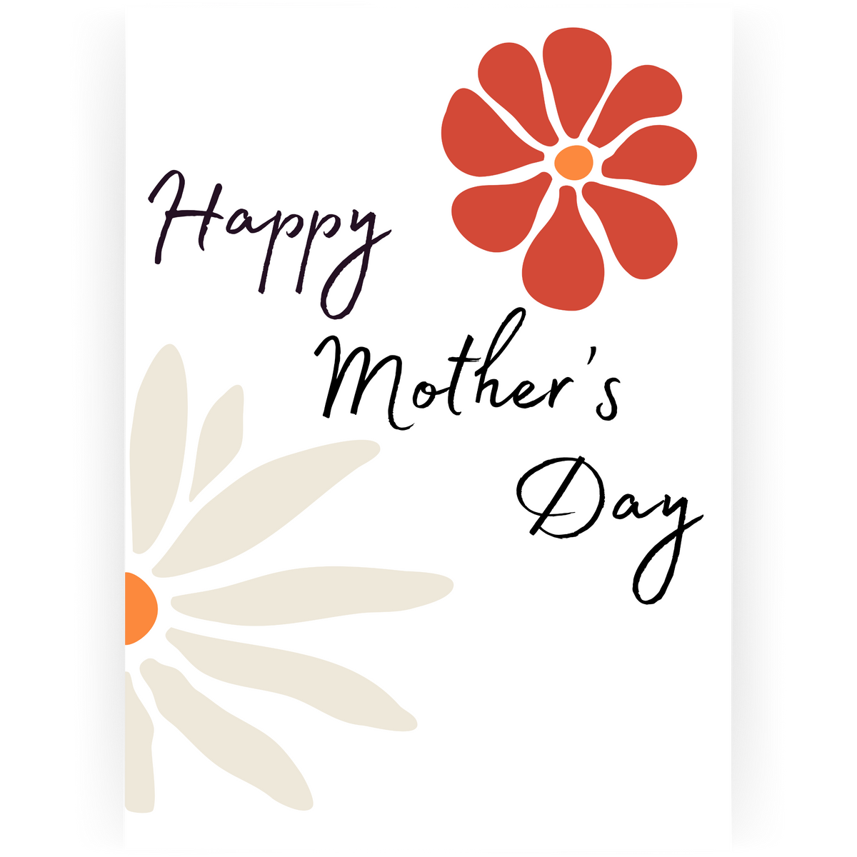 MD112 - Happy Mother's Day Lg Flower Card