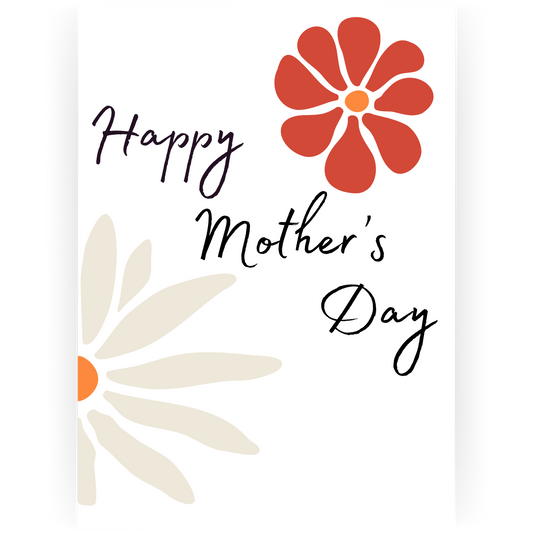 MD112 - Happy Mother's Day Lg Flower Card