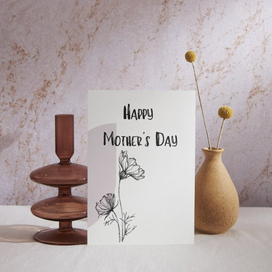 MD113 - Purple Happy Mother's Day Card