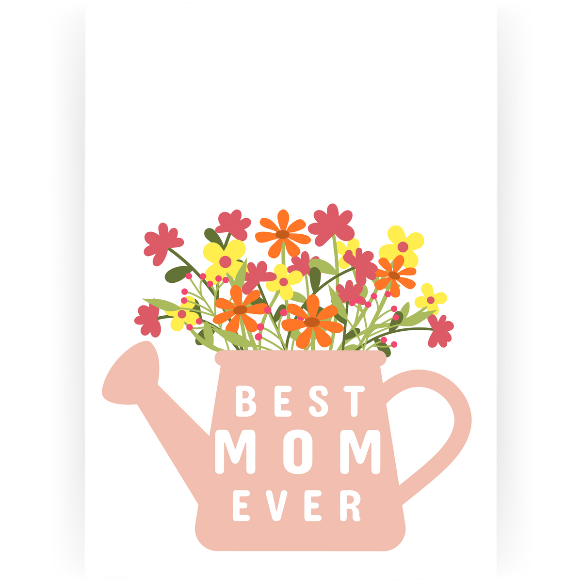 MD134 - Best Mom Ever Mother's Day Card