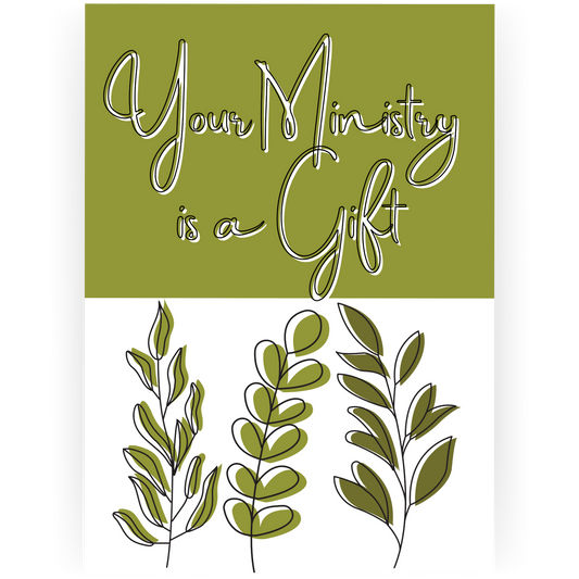 PA125 - Your Ministry is a Gift Pastor Appreciation Card