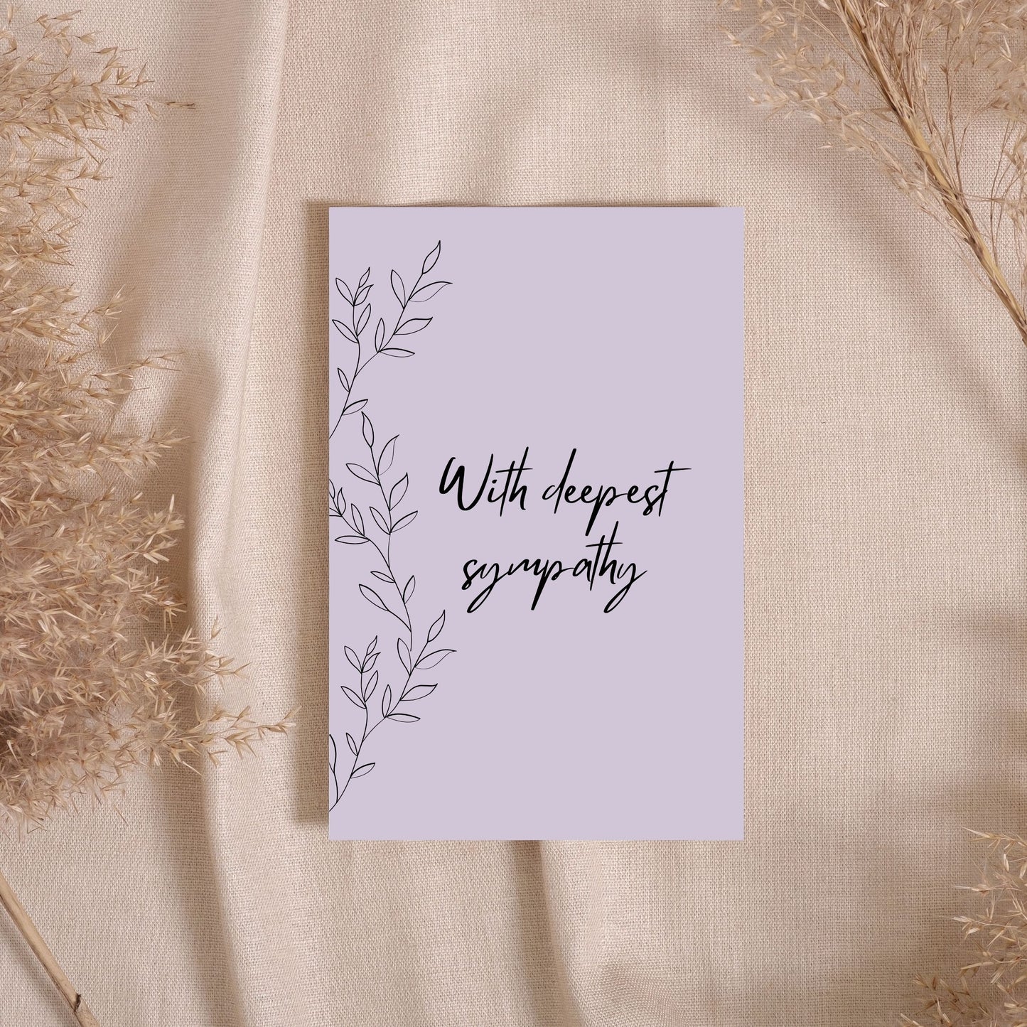 SY001 - Ivy With Deepest Sympathy Card