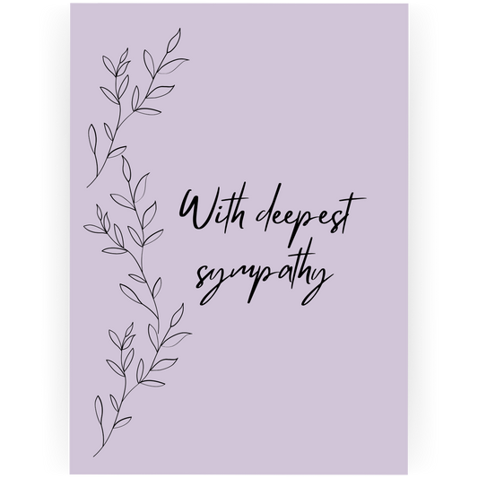 SY001 - Ivy With Deepest Sympathy Card