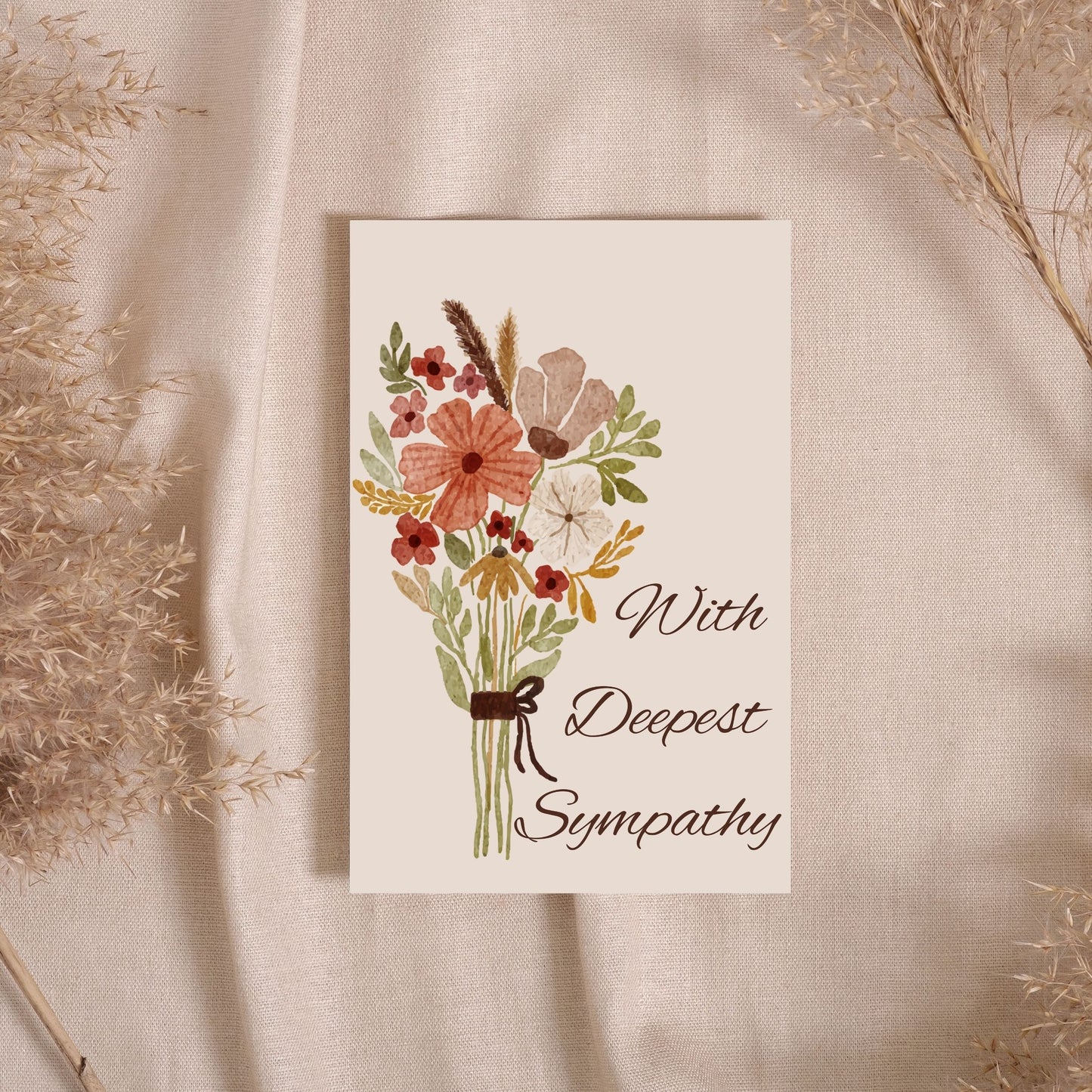 SY003 - Bouquet With Deepest Sympathy Card