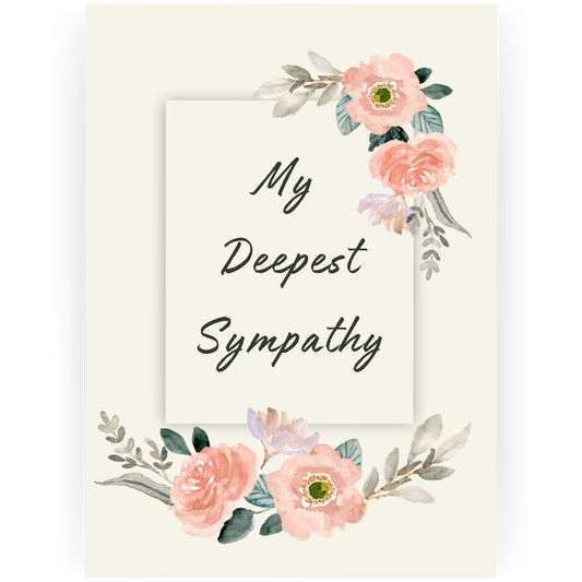 SY006 - My Deepest Sympathy Card