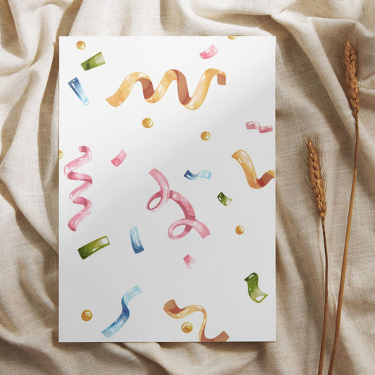 TBD018 - Multicolored Confetti Birthday Card (Teen)