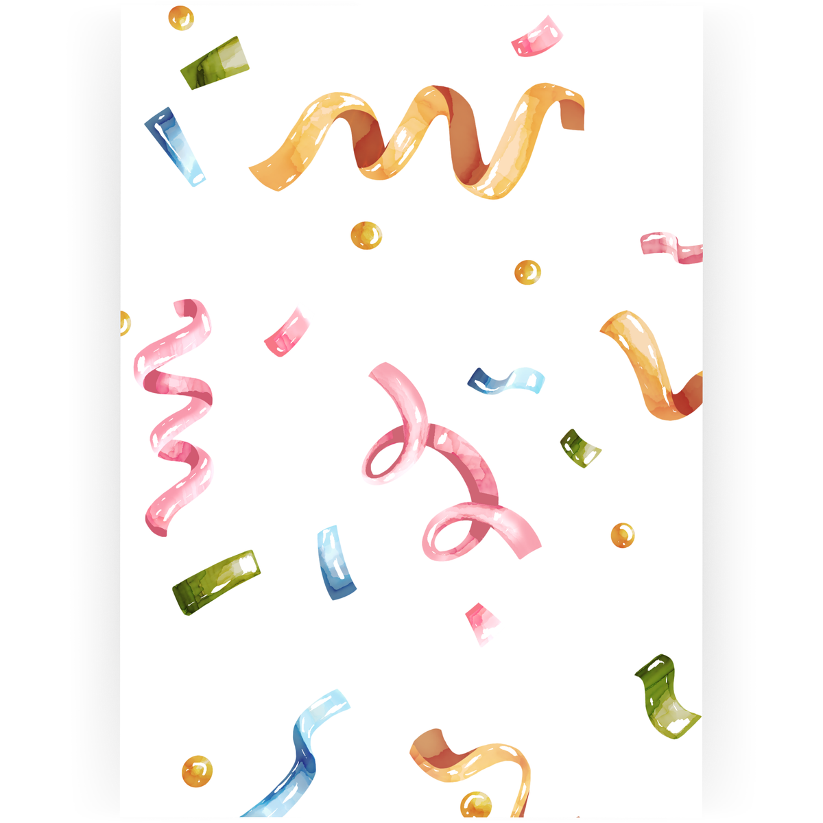 TBD018 - Multicolored Confetti Birthday Card (Teen)
