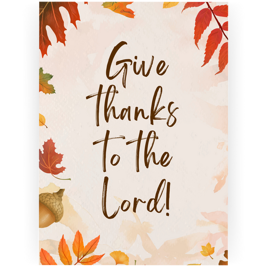 TKG063 - Give Thanks to the Lord Card