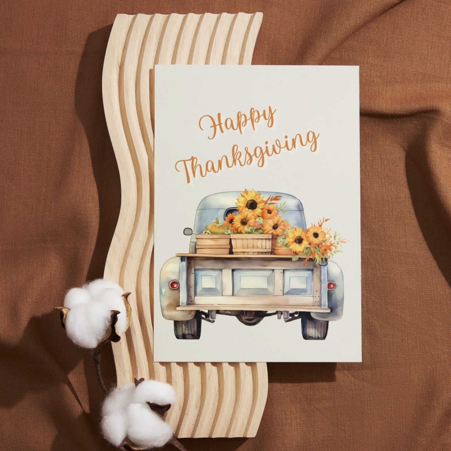 TKG067 - Happy Thanksgiving Blue Truck