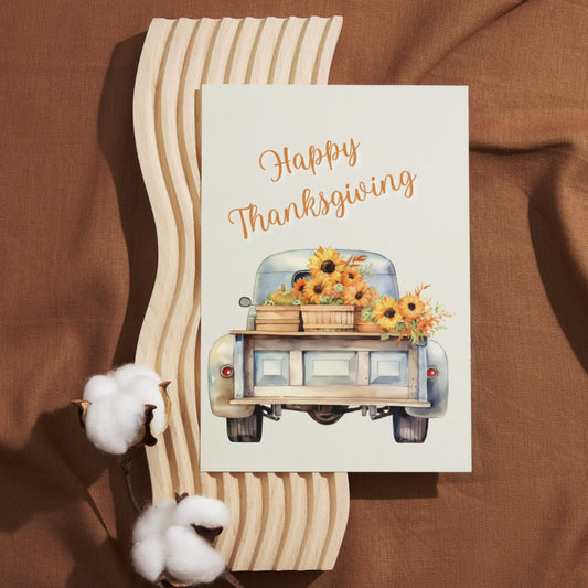 TKG067 - Happy Thanksgiving Blue Truck