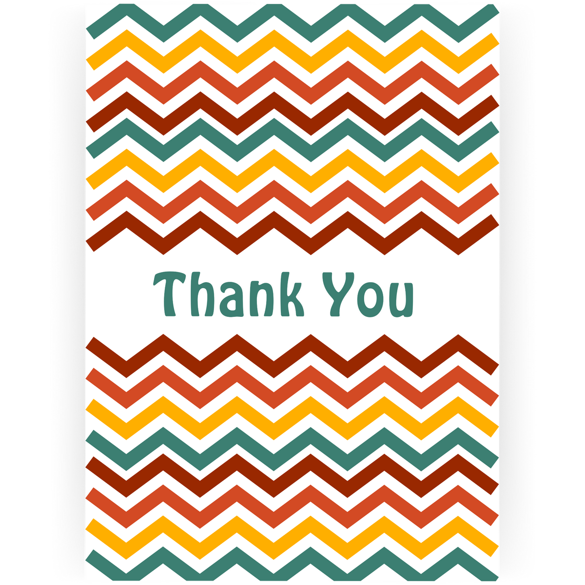 TY049 - Chevron Thank You Card