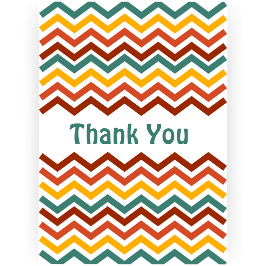 TY049 - Chevron Thank You Card