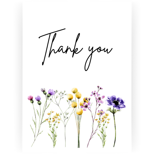 TY050 - Thank you Dainty Florals Card