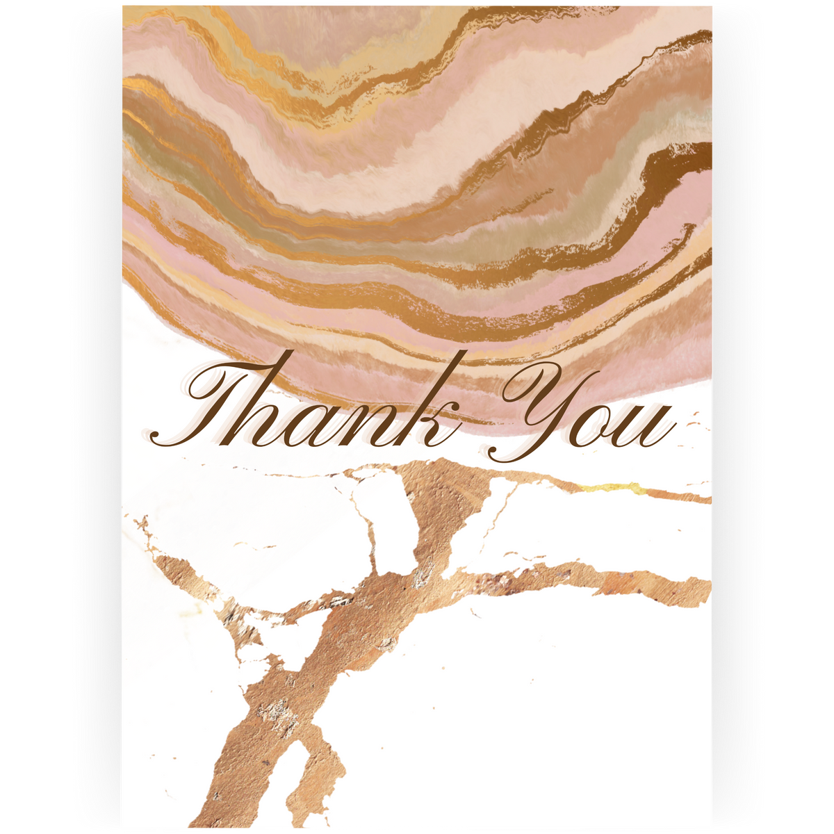 TY051 - Thank You Rose Gold Card