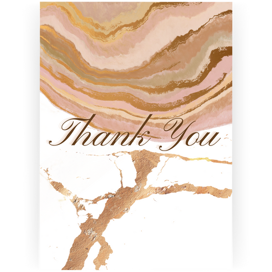 TY051 - Thank You Rose Gold Card
