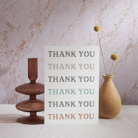 TY052 - Thank You, Thank You, Thank You, Thank You Card