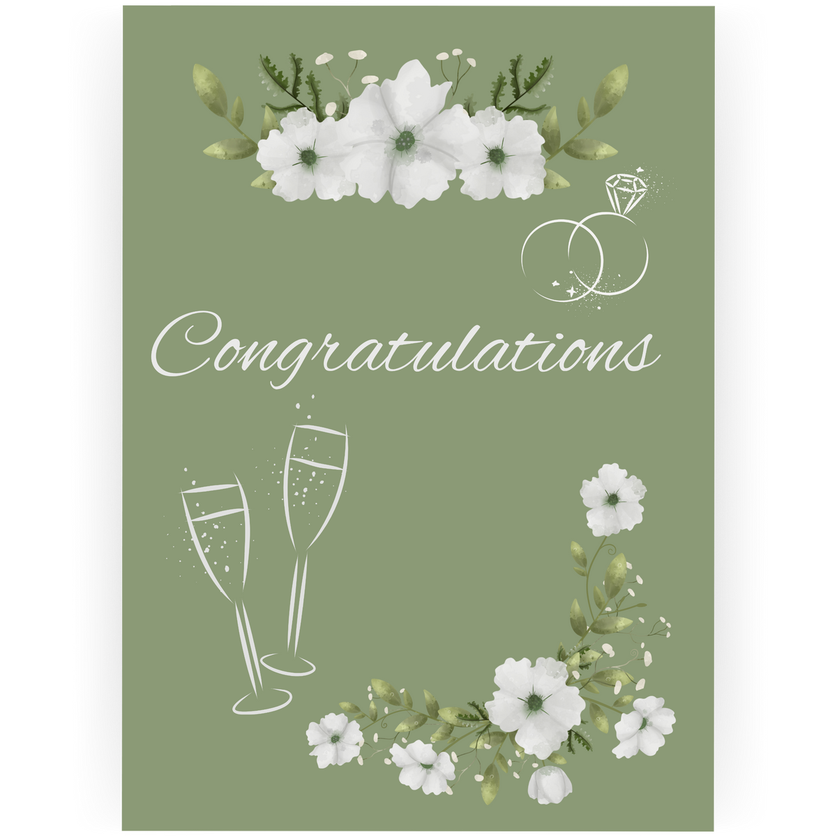 WED056 - Congratulations Wedding Card