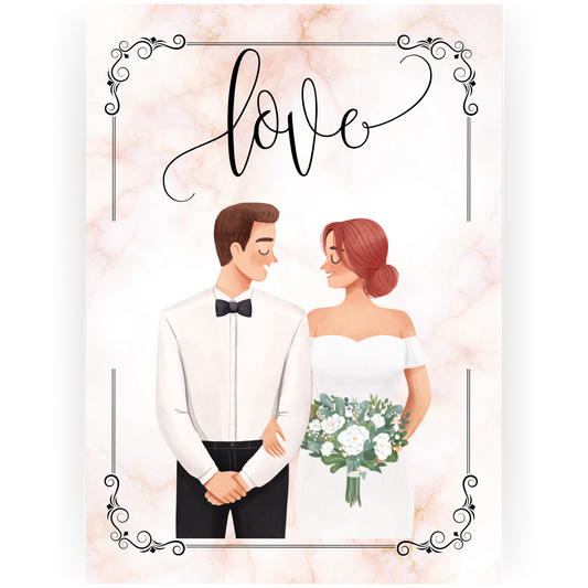 WED091 - Love Wedding Card