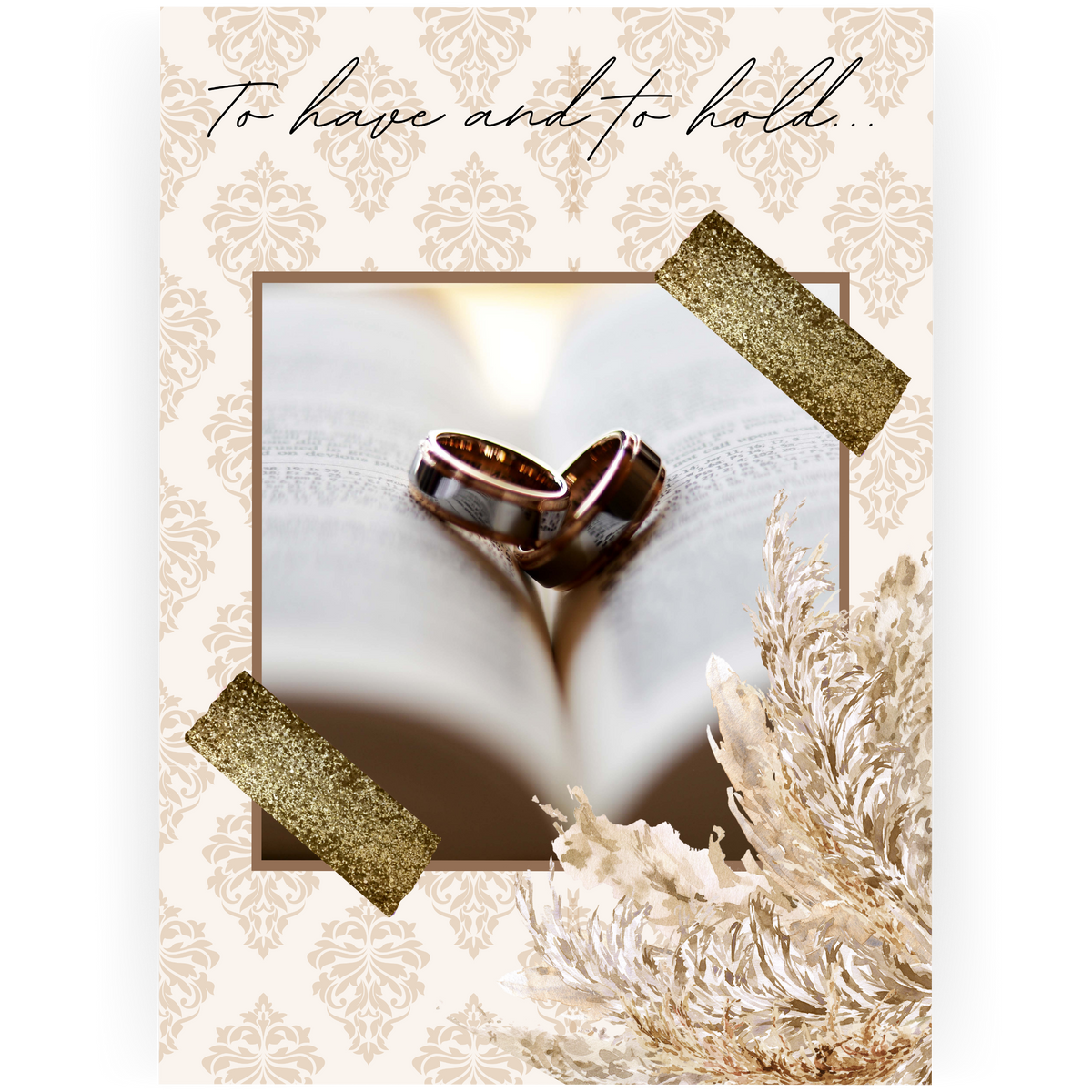 WED092 - Rings Wedding Card
