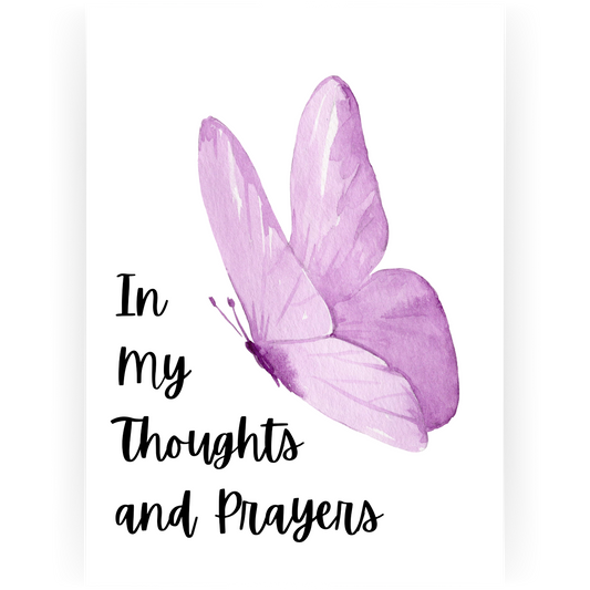 WTOY010 - In My Thoughts and Prayers Card