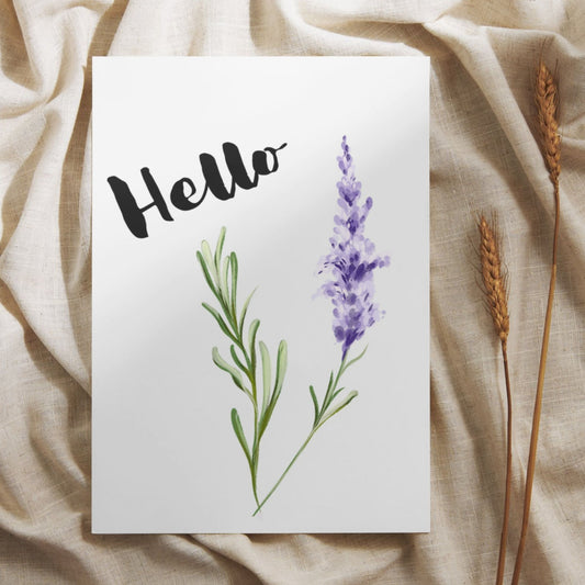 WTOY011 - Hello Lavender Card