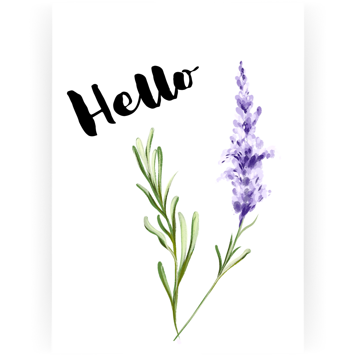 WTOY011 - Hello Lavender Card