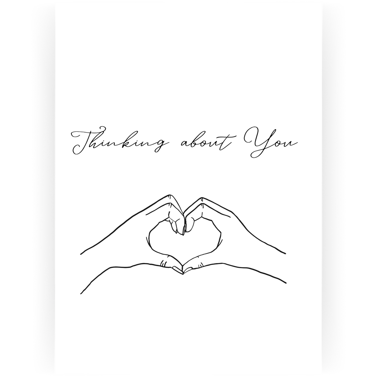 WTOY014 - Heart Hands Thinking of You Card