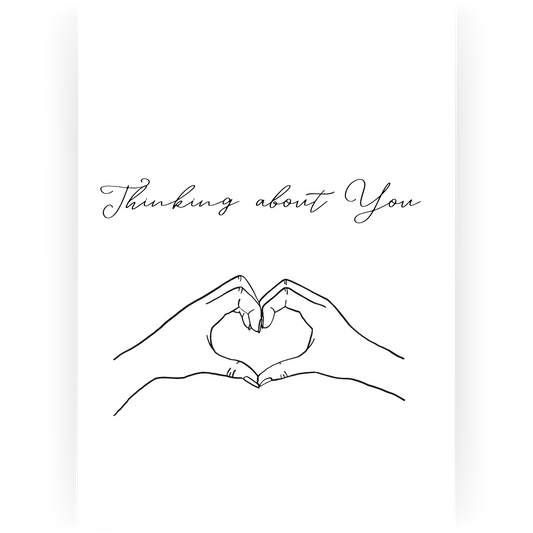 WTOY014 - Heart Hands Thinking of You Card
